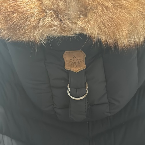 Mackage Women's Black Puffer Jacket with Fur Hood - Picture 4 of 8